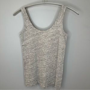 NWOT J. Crew Grey Scoopneck Linen Tank Top — Size XS